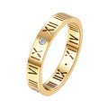 Anel  Romano Banhado em Ouro 18k