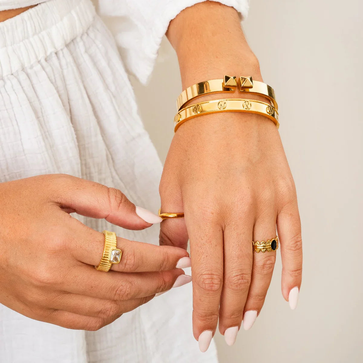 Anel Capri Banhado em Ouro 18k